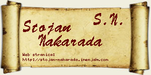 Stojan Nakarada vizit kartica